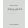 Somos András: 6 előadási darab - fuvola kotta borító