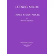 Ludwig Milde: Three study pieces for bassoon and piano