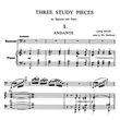 Ludwig Milde: Three study pieces for bassoon and piano