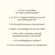 Agypróba zenesulisoknak - kártyajáték