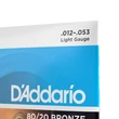 D'Addario EJ11 80/20 Bronze akusztikus gitárhúr szett
