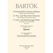 Bartók Béla: Kánon – kotta