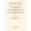 Bartók Béla: Két román népdal – kotta