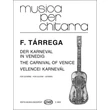 Tárrega: Velencei karnevál – kotta