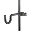 K&M fekete, gumírozott trombita-tartó adapter