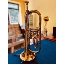 Miraphone Premium forgóventiles, sárgaréz, használt szárnykürt