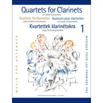 Klarinétkvartettek kezdők számára 1. - kotta