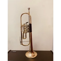 Yamaha lakkozott sárga- és gold-brass használt B-trombita