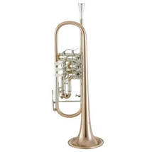 Cerveny CTR 701R gold brass B-trombita nikkelezüst befúvócsővel, tölcsér peremmel