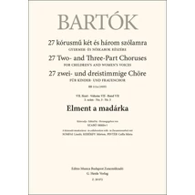 Bartók Béla: Elment a madárka – kórus lapkotta