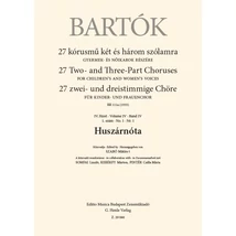 Bartók Béla: Huszárnóta – kotta