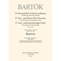 Bartók Béla: Keserves – kotta
