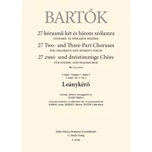 Bartók Béla: Leánykérő – kórus lapkotta