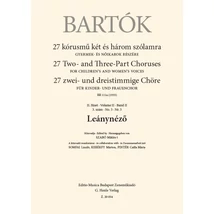 Bartók Béla: Leánynéző – kórus lapkotta