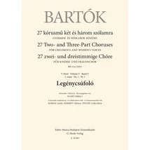 Bartók Béla: Legénycsúfoló – kotta