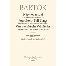 Bartók Béla: Négy tót népdal – kotta