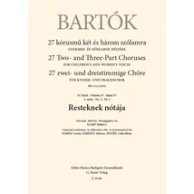 Bartók Béla: Resteknek nótája – kotta