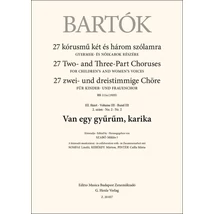 Bartók Béla: Van egy gyűrűm, karika – kotta