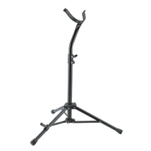 K&amp;amp;M 144/1 fekete, acél baritonszaxofon állvány