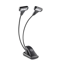 K&amp;amp;M 2x4 LED fekete, műanyag kottapult lámpa