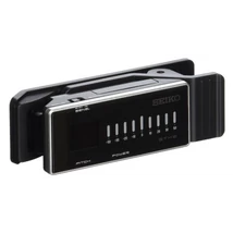 Seiko STX2 fekete, kijelzős, csíptetős hangoló