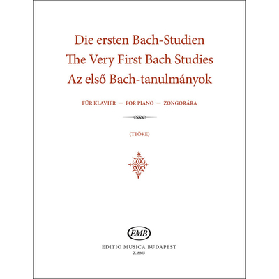 Az első Bach-tanulmányok – kotta