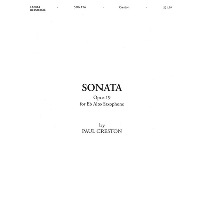 Creston, Paul: Sonata – kotta