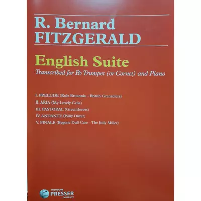 Fitzgerald, R. Bernarrd: English Suite for Bb Trumpet (or Cornet) and Piano – kotta új borító