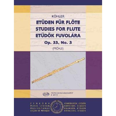 Köhler, Ernesto: Etűdök fuvolára 3