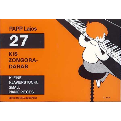 Papp Lajos: 27 kis zongoradarab – kotta