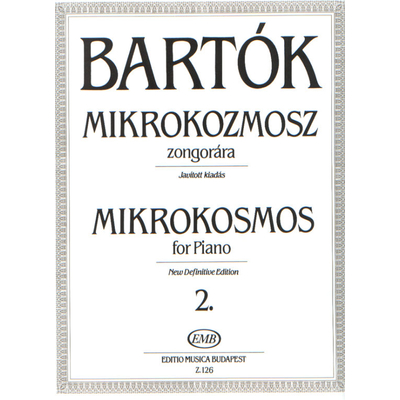 Bartók Béla: Mikrokozmosz zongorára 2. – kotta