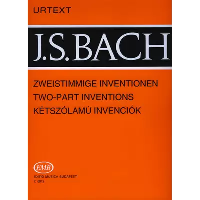 Bach, Johann Sebastian: Kétszólamú invenciók – kotta