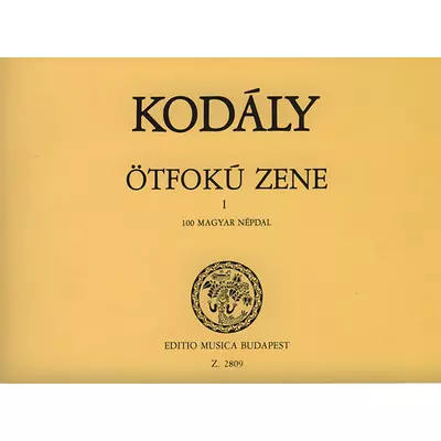 Kodály Zoltán: Ötfokú zene 1. – kotta