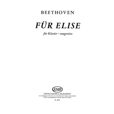 Beethoven: Für Elise – kotta