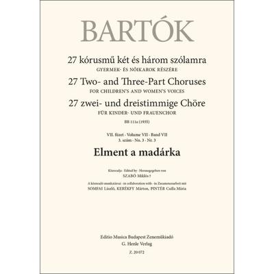 Bartók Béla: Elment a madárka – 1 darab
