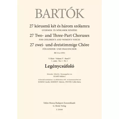 Bartók Béla: Legénycsúfoló – kotta