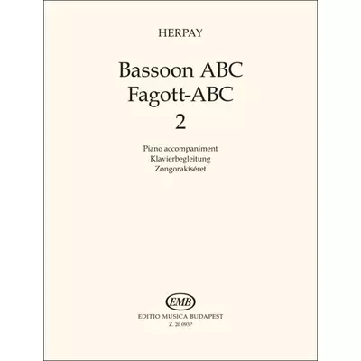 Herpay: Fagott ABC 2 Zongorakíséret - kotta