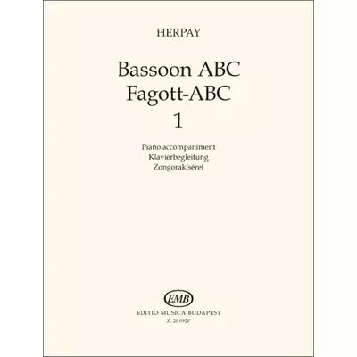 Herpay: Fagott ABC 1 Zongorakíséret - kotta