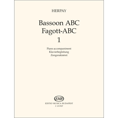 Herpay: Fagott ABC 1 Zongorakíséret kotta
