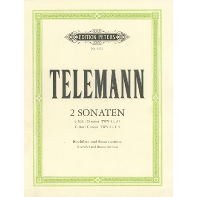 Telemann: 2 Sonatas in D minor, C from 'Essercizii Musici' – kotta