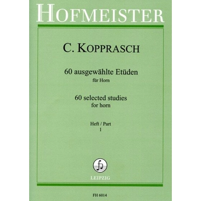 Kopprasch: 60 ausgewählte Etüden für Horn – kotta