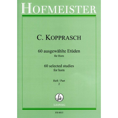 Kopprasch: 60 ausgewählte Etüden für Horn (Heft 2) – kotta