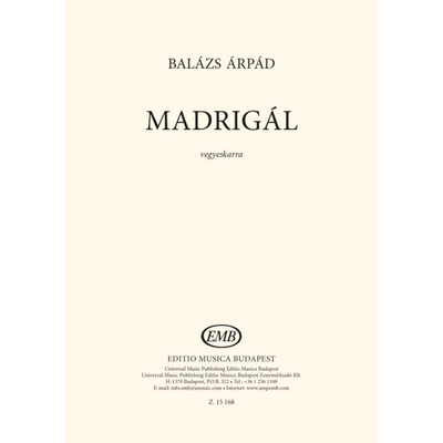 Balázs Árpád: Madrigál (1 db)