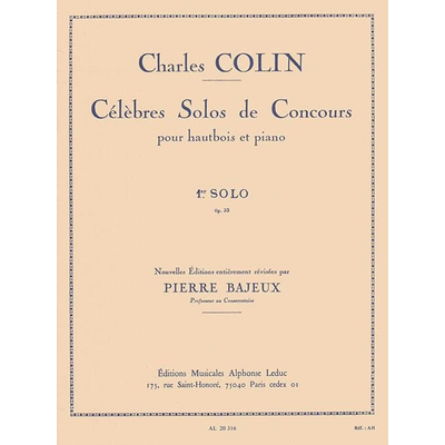 Charles Colin: Célébres Solos de Concours – kotta
