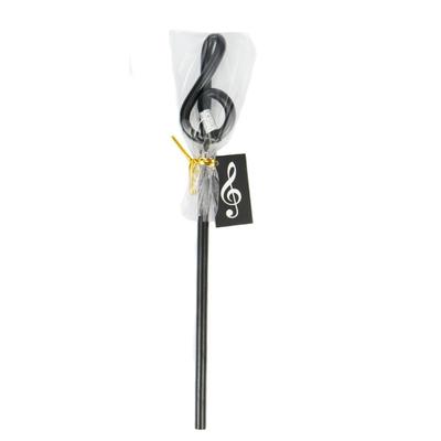 Violinkulcs alakú ceruza - fekete, 24 cm