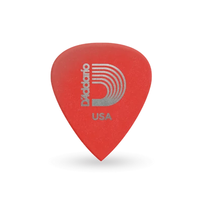 D'Addario Duralin Precision 0,50 mm, piros gitár pengető