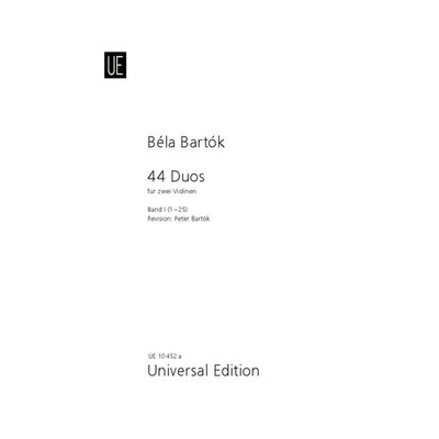 Bartók Béla: 44 duó két hegedűre (1-25) 1