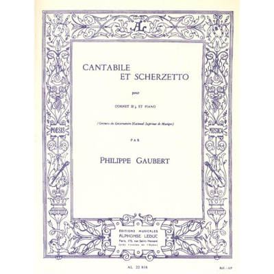 Gaubert, Philippe: Cantabile et Scherzetto