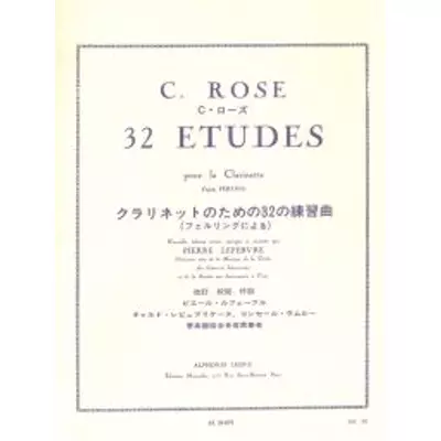 Rose: 32 Études pour la Clarinette - kotta