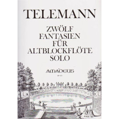 Telemann: Zwölf Fantasien für Altblockflöte Solo kotta